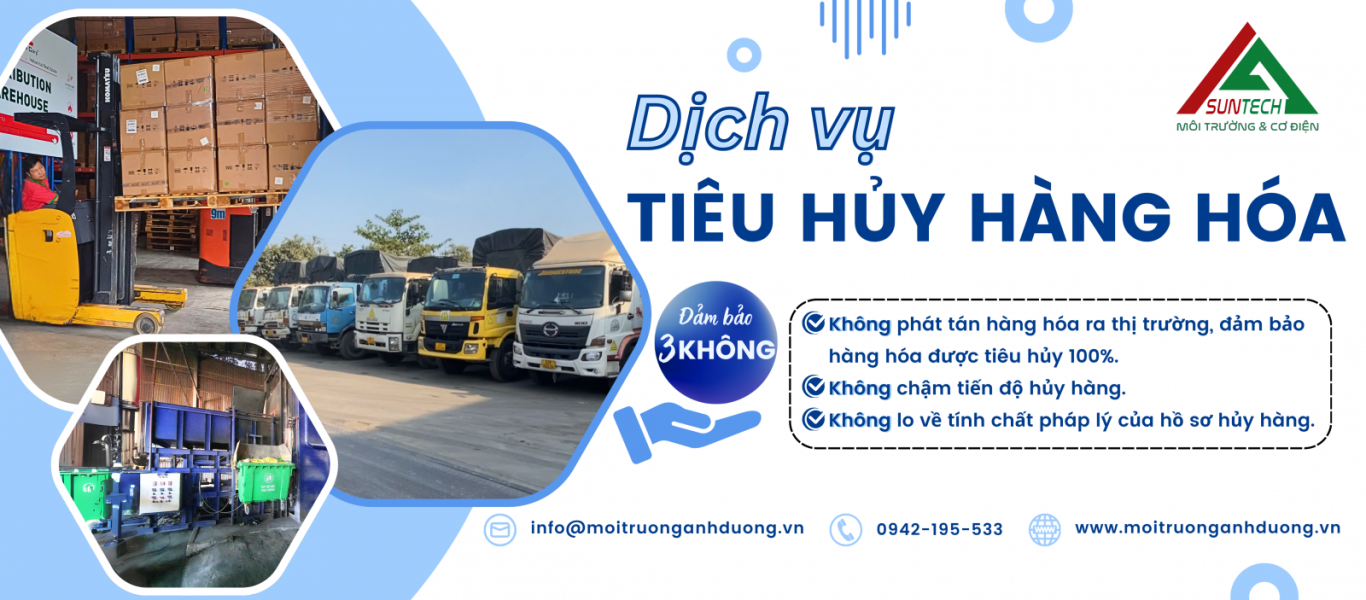 Dịch vụ tiêu hủy hàng hóa hết hạn sử dụng hư hỏng  hàng tồn kho 
