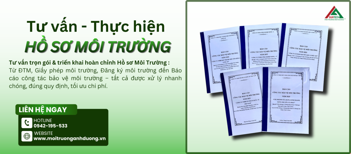 Dịch vụ tư vấn hồ sơ môi trường