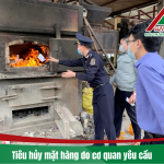 Tiêu hủy mặt hàng do cơ quan quản lý thị trường, tòa án và hải quan yêu cầu