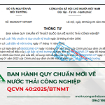 Thông tư 06/2025/TT-BTNMT quy chuẩn kỹ thuật quốc gia về nước thải công nghiệp
