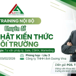 WORKSHOP CHUYÊN ĐỀ MÔI TRƯỜNG – CẬP NHẬT TRI THỨC, NÂNG TẦM NĂNG LỰC TƯ VẤN