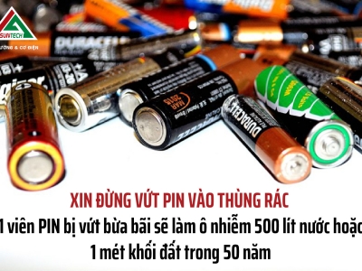 TÁC HẠI CỦA PIN THẢI
