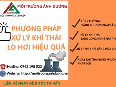 Tổng hợp các phương pháp xử lý khí thải lò hơi hiệu quả