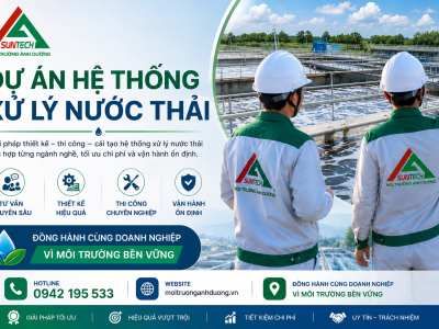 DỰ ÁN HỆ THỐNG XỬ LÝ NƯỚC THẢI – TƯ VẤN, THIẾT KẾ, THI CÔNG TRỌN GÓI