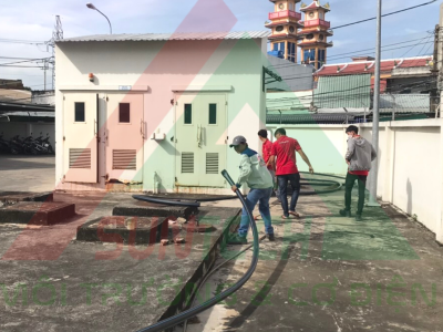 THI CÔNG HỆ THỐNG ĐƯỜNG ỐNG THOÁT NƯỚC THẢI CHO COMART BẾN LỨC