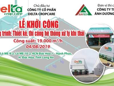 Khởi công - Hệ thống xử lý khí thải công suất 19.000 m3/h