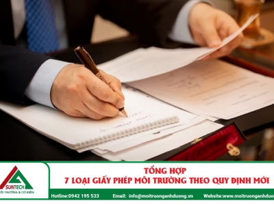 Tổng hợp 7 loại giấy phép môi trường theo Quy định mới