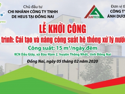 Khởi công dự án: Cải tạo và nâng công suất hệ thống xử lý nước thải