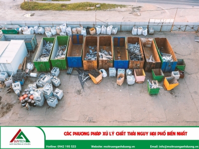 Các phương pháp xử lý chất thải nguy hại phổ biến nhất
