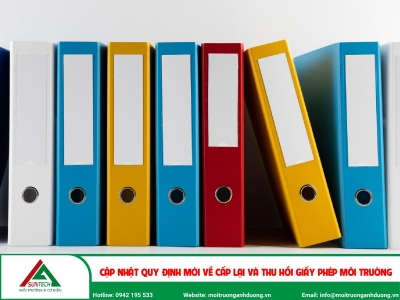 Cập nhật quy định mới về cấp lại và thu hồi giấy phép môi trường