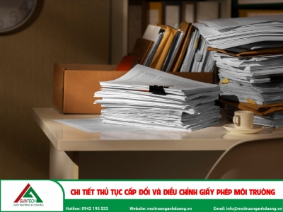 Chi tiết thủ tục cấp đổi và điều chỉnh giấy phép môi trường