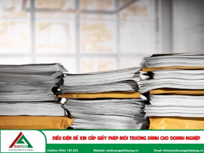 Điều kiện để xin cấp giấy phép môi trường dành cho Doanh nghiệp