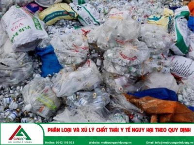 Phân loại và xử lý chất thải y tế nguy hại theo quy định