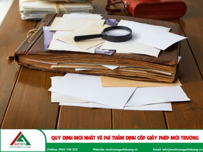 Quy định mới nhất về phí thẩm định cấp giấy phép môi trường