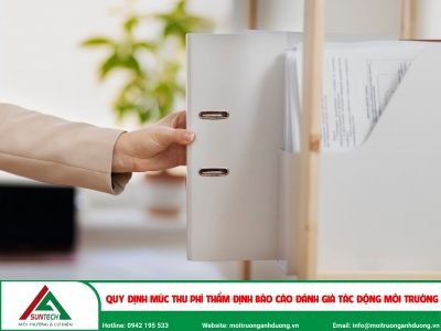 Quy định mức thu phí thẩm định báo cáo đánh giá tác động môi trường
