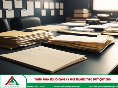 Thành phần hồ sơ đăng ký môi trường theo luật quy định
