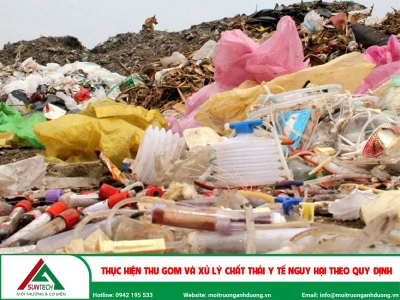 Thực hiện thu gom và xử lý chất thải y tế nguy hại theo quy định