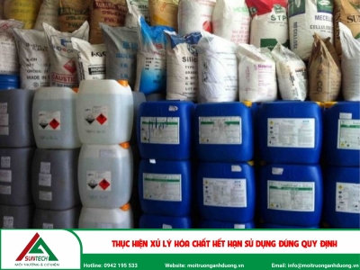 Thực hiện xử lý hóa chất hết hạn sử dụng đúng quy định
